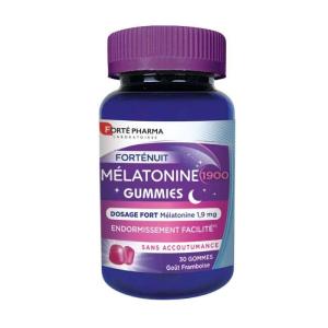 FORTE PHARMA FORTE NUIT MELATONINE GUMMIES 30 GOMMES GOÛT FRAMBOISE